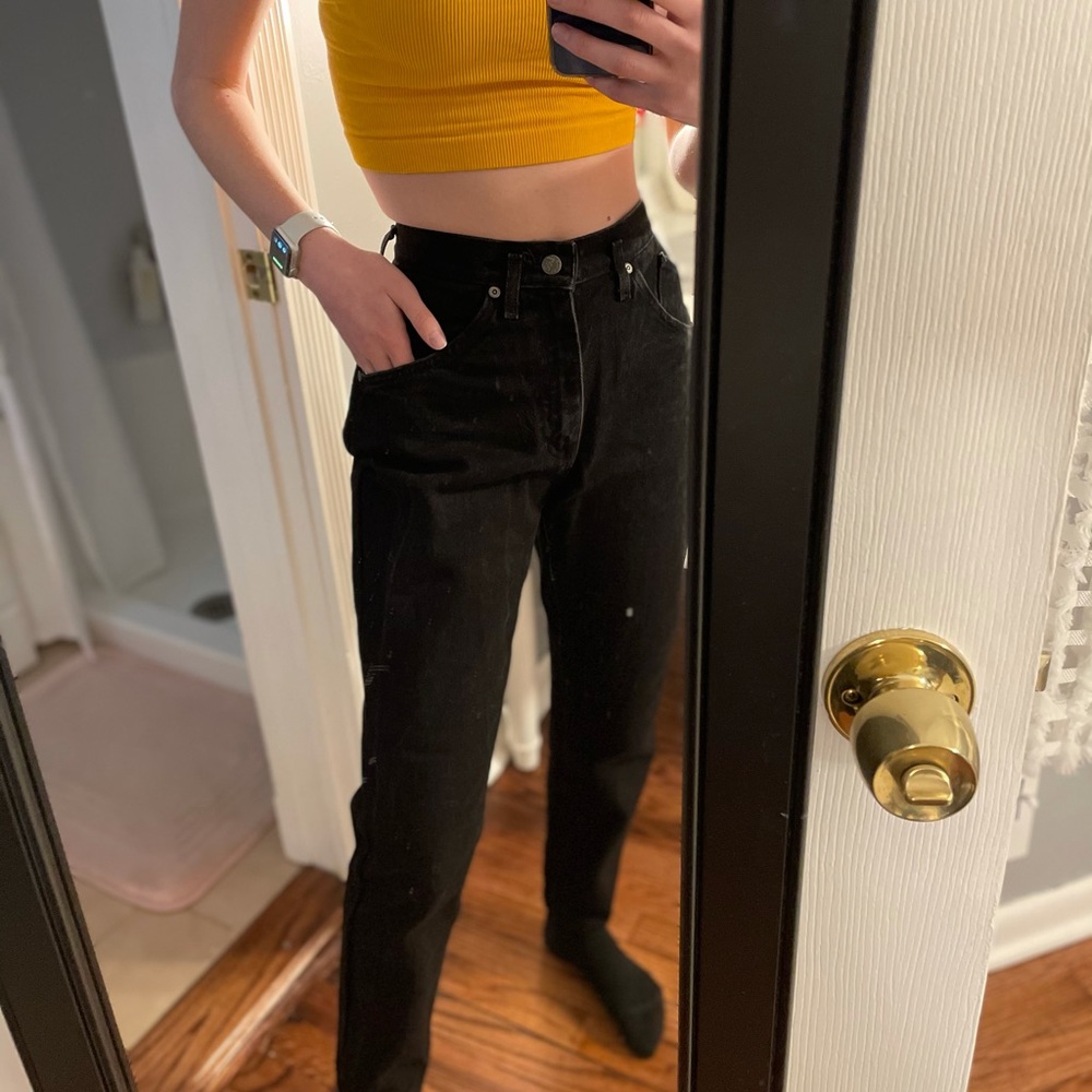 Lee vintage denim black mom jeans